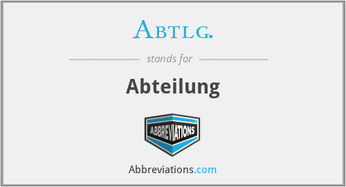 What does ABTLG. stand for?