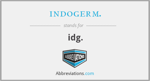 What does INDOGERM. stand for?