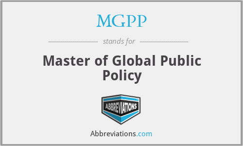What does MGPP stand for?