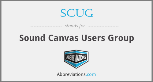 SCUG - Sound Canvas Users Group