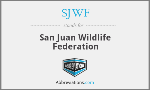 What does SJWF stand for?