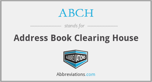 What does ABCH stand for?