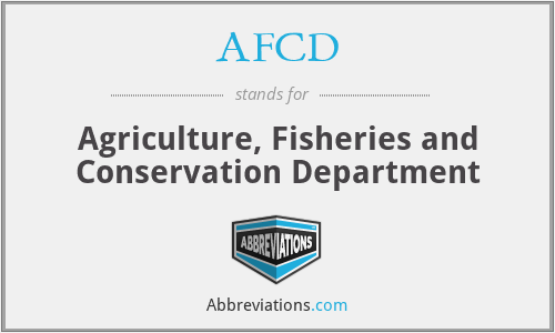 AFCD - Agriculture, Fisheries and Conservation Department