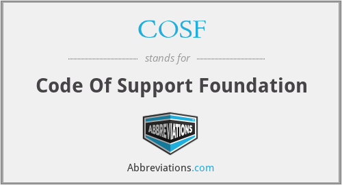 COSF - Code Of Support Foundation