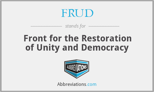 What does FRUD stand for?