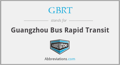 What does GBRT stand for?