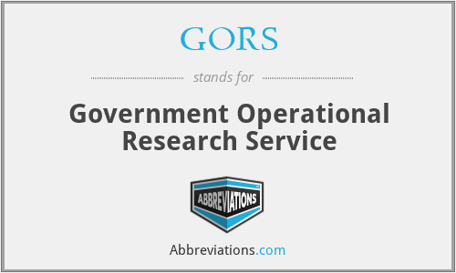 What does GORS stand for?