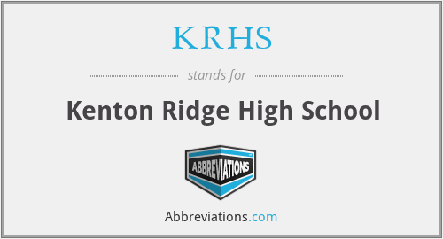 What does KRHS stand for?