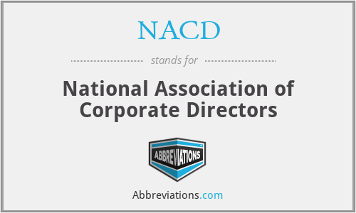 What does NACD stand for?
