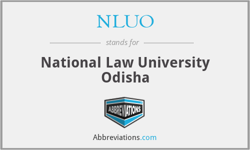 NLUO - National Law University Odisha
