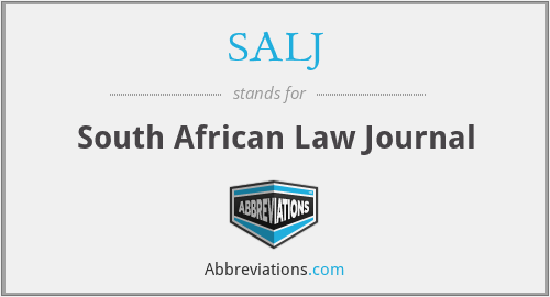SALJ - South African Law Journal