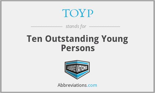 TOYP - Ten Outstanding Young Persons