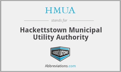 HMUA - Hackettstown Municipal Utility Authority