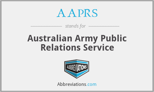 What does AAPRS stand for?