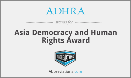 What does ADHRA stand for?
