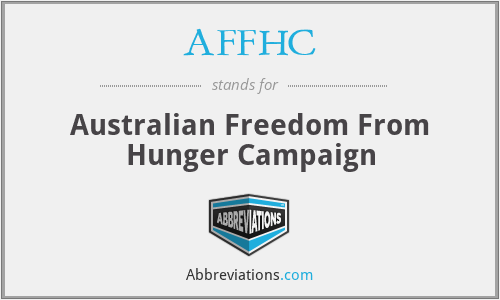 What does AFFHC stand for?