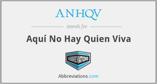 What does ANHQV stand for?