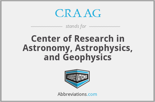What does CRAAG stand for?