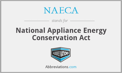 What does NAECA stand for?