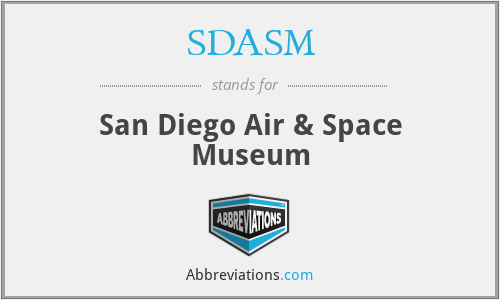 What does SDASM stand for?