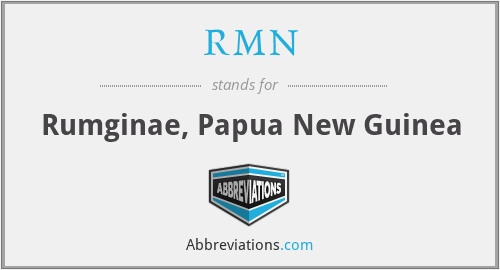 RMN - Rumginae, Papua New Guinea
