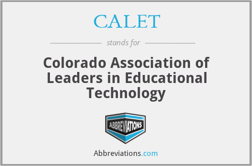 What does CALET stand for?