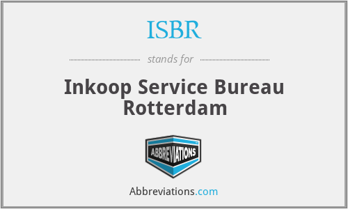 What does ISBR stand for?