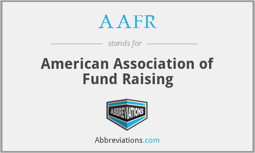 AAFR - American Association of Fund Raising