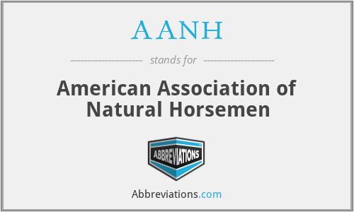 AANH - American Association of Natural Horsemen