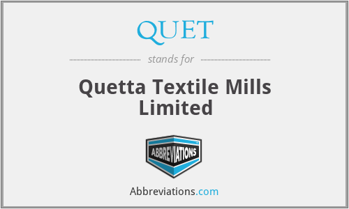QUET - Quetta Textile Mills Limited