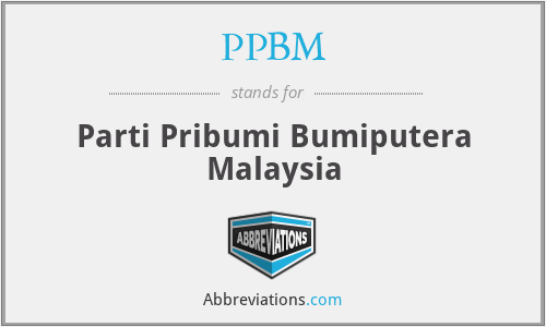 PPBM - Parti Pribumi Bumiputera Malaysia