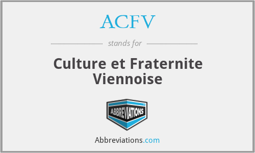ACFV - Culture et Fraternite Viennoise