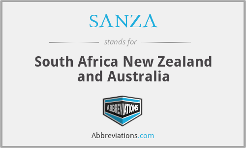 What does SANZA stand for?