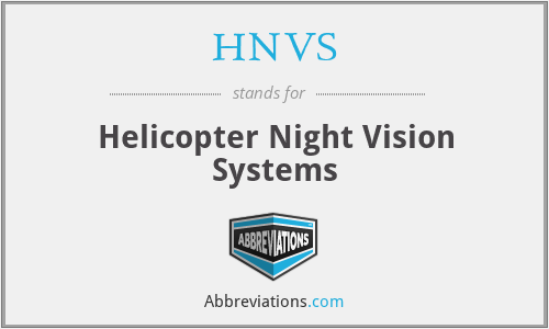 What does HNVS stand for?