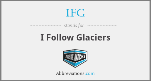 What does glaciers stand for?