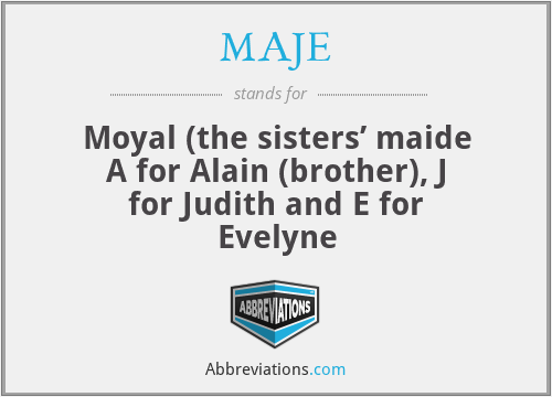 What does MAJE stand for?
