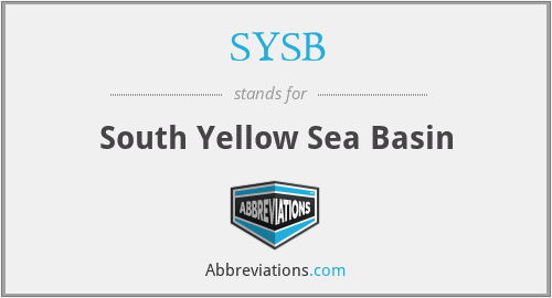 SYSB - South Yellow Sea Basin
