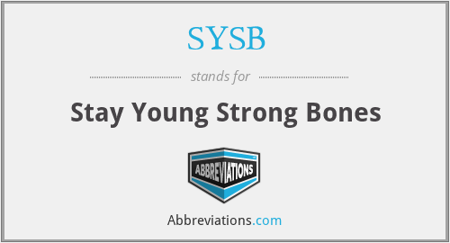 SYSB - Stay Young Strong Bones