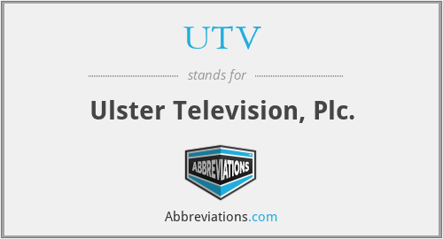What does UTV stand for?