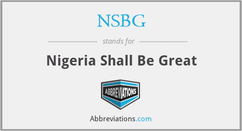 What does NSBG stand for?