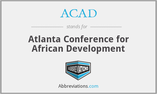 ACAD - Atlanta Conference for African Development