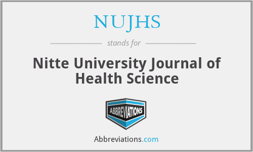 What does NUJHS stand for?