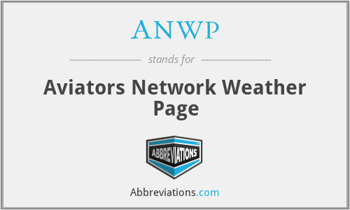ANWP - Aviators Network Weather Page