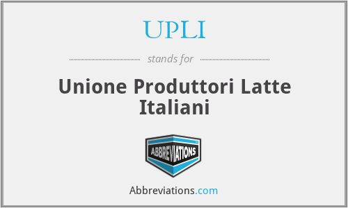 UPLI - Unione Produttori Latte Italiani