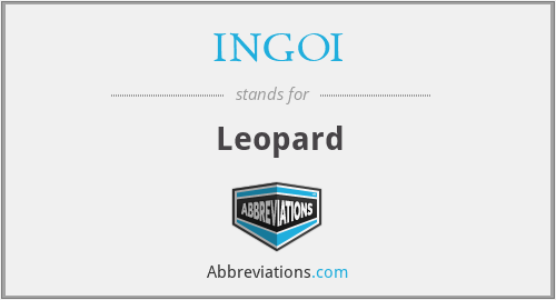 What does INGOI stand for?