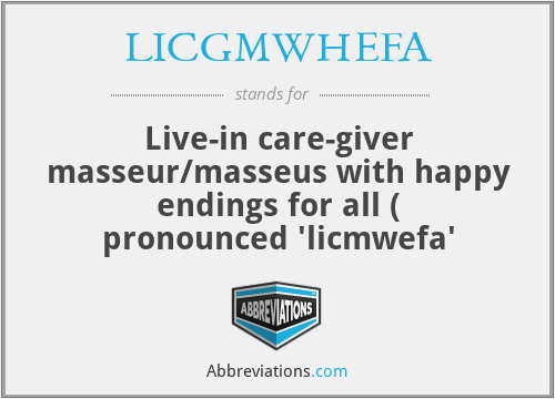What does LICGMWHEFA stand for?