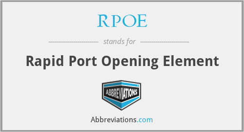 What does RPOE stand for?