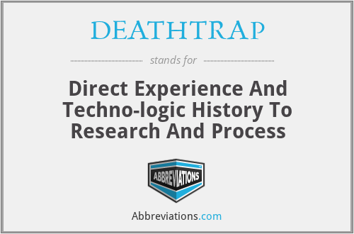 What does DEATHTRAP stand for?