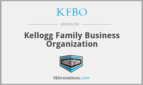 What does KFBO stand for?