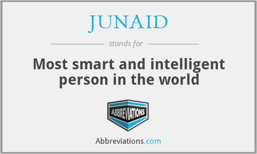 What does JUNAID stand for?